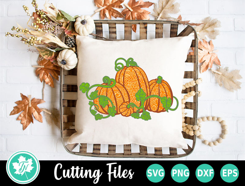 Pumpkin SVG | 3D Pumpkin SVG | Zentangle SVG SVG TrueNorthImagesCA 