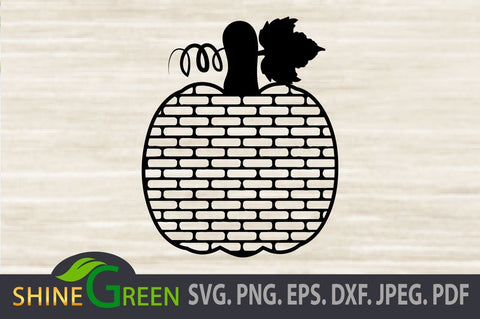 Pumpkin SVG - Autumn, Fall SVG, PNG, EPS, DXF SVG Shine Green Art 