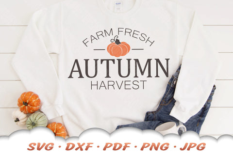 Pumpkin SVG | Autumn Harvest SVG | Farmhouse Fall SVG SVG Cloud9Design 