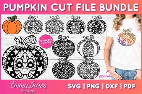 Pumpkin SVG Bundle SVG Emma Dawn Designs 