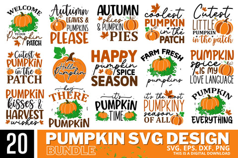 Pumpkin SVG Bundle SVG Regulrcrative 