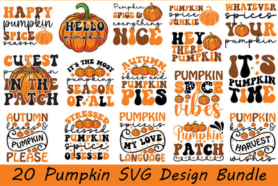 Pumpkin SVG Bundle SVG Rupkotha 