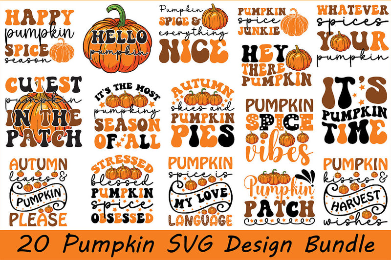 Pumpkin SVG Bundle SVG Rupkotha 