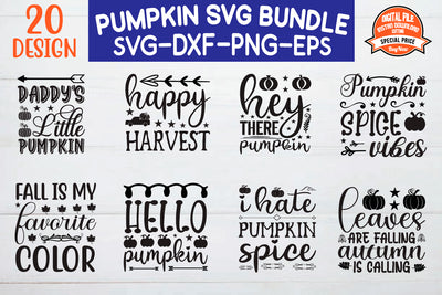 Pumpkin Svg Bundle,Pumpkin Quotes Svg Bundle,Fall quotes svg SVG BB Type Studios 