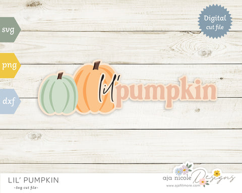 Pumpkin SVG cut file SVG Aja Nicole Designs 