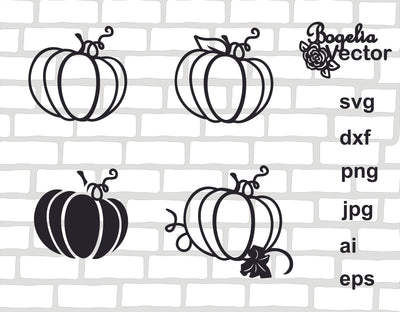 Pumpkin Svg file Bundle, Pumpkin Cut file, Fall svg, Autumn, Instant Download, Cricut Silhouette, Thanksgiving, Thankful, Halloween Sign SVG BogeliaVector 