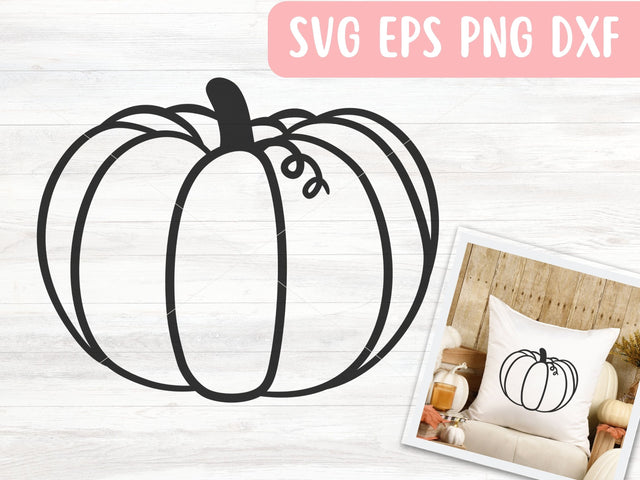 Pumpkin SVG File for Cricut or Silhouette, Thanksgiving SVG Vector, Digital Download Commercial Use SVG Apple Grove Designs 