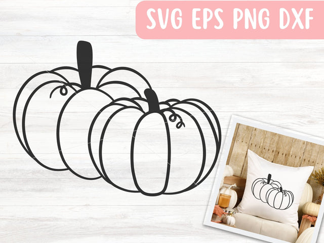 Pumpkin SVG File for Cricut or Silhouette, Thanksgiving SVG Vector, Digital Download Commercial Use SVG Apple Grove Designs 