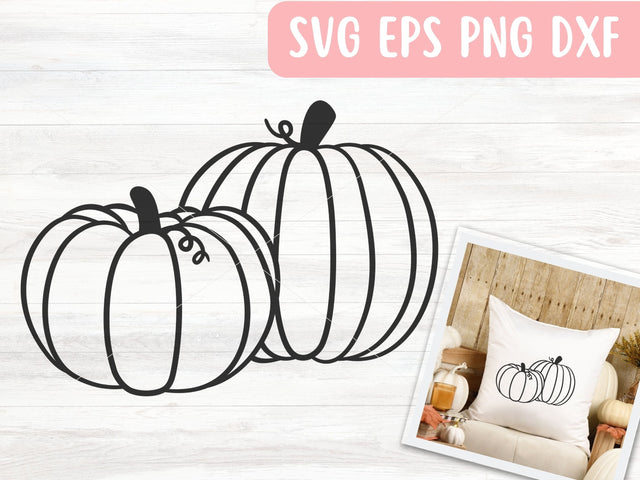 Pumpkin SVG File for Cricut or Silhouette, Thanksgiving SVG Vector, Digital Download Commercial Use SVG Apple Grove Designs 