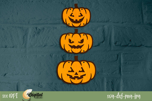 Pumpkin SVG. Halloween Layered sign Design. Halloween SVG. Laser Cut SVG Evgenyia Guschina 