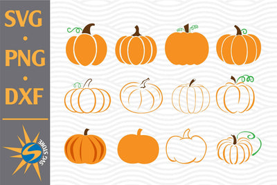 Pumpkin SVG, PNG, DXF Digital Files Include SVG SVGStoreShop 