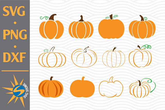 Pumpkin SVG, PNG, DXF Digital Files Include SVG SVGStoreShop 