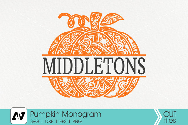 Pumpkin Svg, Pumpkin Monogram Svg, Pumpkin Mandala Svg SVG Pinoyart Kreatib 