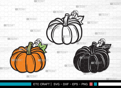 Pumpkin SVG | Pumpkins Svg | Autumn Fall Svg | Thanksgiving Svg | Halloween Svg | Pumpkin Clipart SVG ETC Craft 