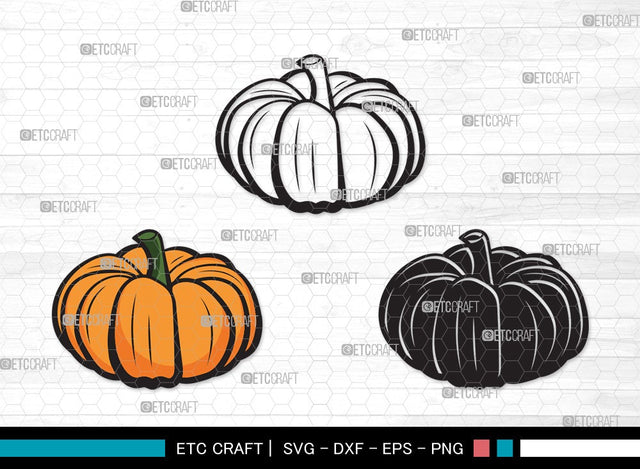Pumpkin SVG | Pumpkins Svg | Autumn Fall Svg | Thanksgiving Svg | Halloween Svg | Pumpkin Clipart SVG ETC Craft 