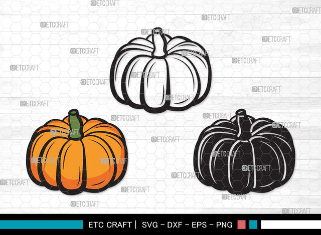 Pumpkin SVG | Pumpkins Svg | Autumn Fall Svg | Thanksgiving Svg | Halloween Svg | Pumpkin Clipart SVG ETC Craft 