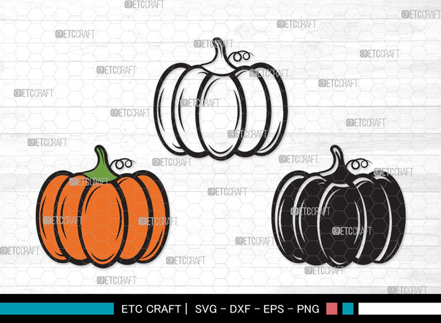 Pumpkin SVG | Pumpkins Svg | Autumn Fall Svg | Thanksgiving Svg | Halloween Svg | Pumpkin Clipart SVG ETC Craft 