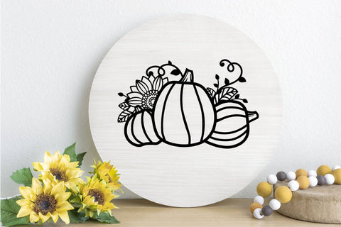 Pumpkin SVG, Sunflower SVG, Thanksgiving SVG. SVG Elinorka 