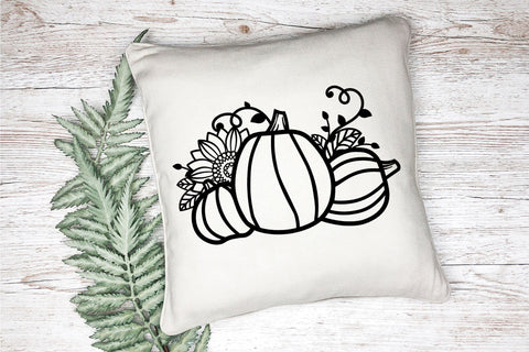 Pumpkin SVG, Sunflower SVG, Thanksgiving SVG. SVG Elinorka 