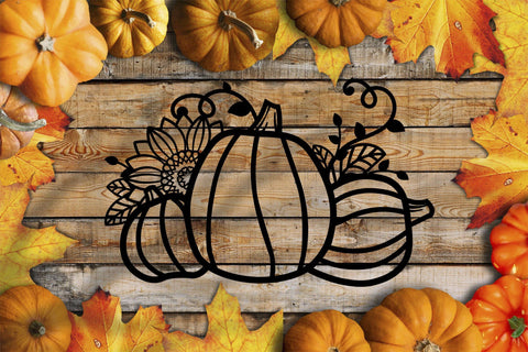 Pumpkin SVG, Sunflower SVG, Thanksgiving SVG. SVG Elinorka 