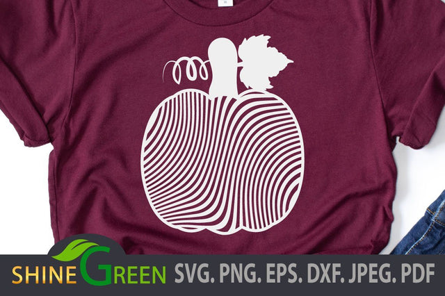Pumpkin SVG - Zig Zag - Fall SVG PNG EPS DXF SVG Shine Green Art 