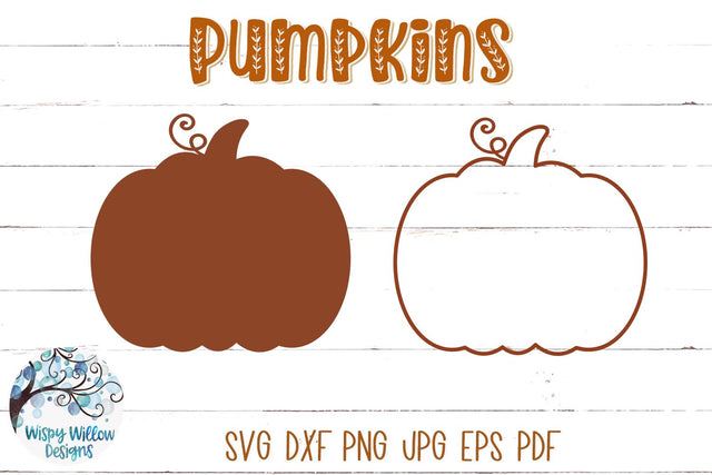 Pumpkin SVGs SVG Wispy Willow Designs 