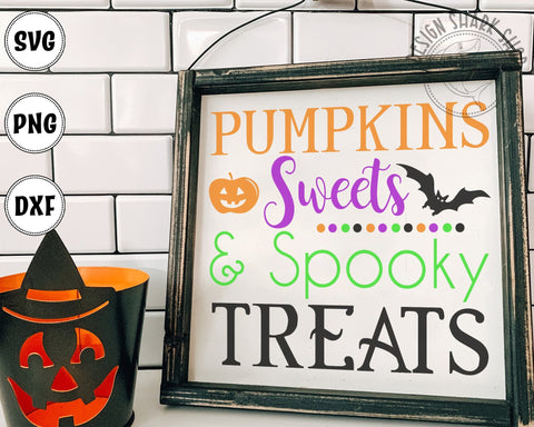 Pumpkin Sweets and Spooky Treats SVG Design Shark 