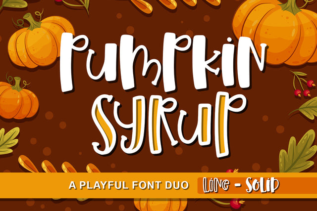Pumpkin Syrup Font Abo Daniel Studio 