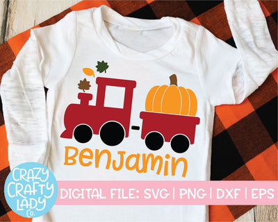 Pumpkin Train | Kid's Fall | Halloween | Thanksgiving SVG Cut File Bundle SVG Crazy Crafty Lady Co. 