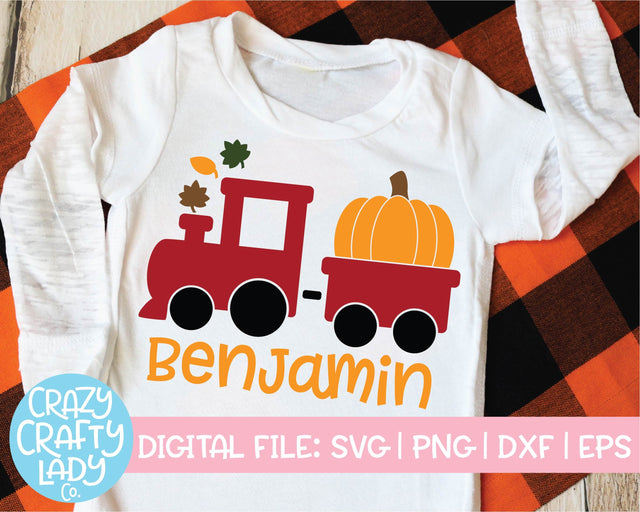 Pumpkin Train | Kid's Fall | Halloween | Thanksgiving SVG Cut File Bundle SVG Crazy Crafty Lady Co. 