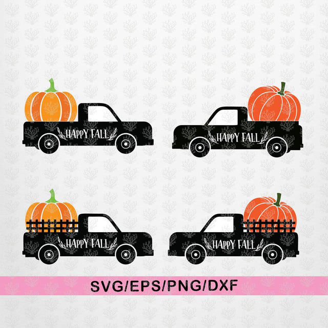 Pumpkin Truck – Fall Season SVG EPS DXF PNG Cutting Files SVG CoralCutsSVG 