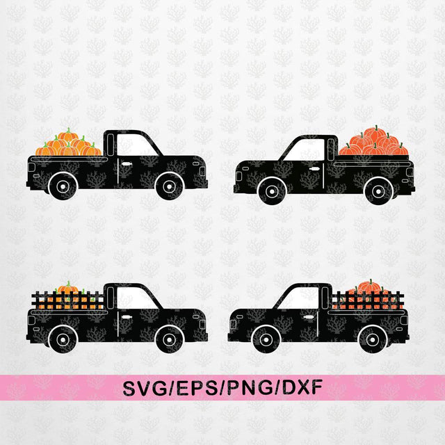 Pumpkin Truck – Farmer Market SVG EPS DXF PNG Cutting Files SVG CoralCutsSVG 