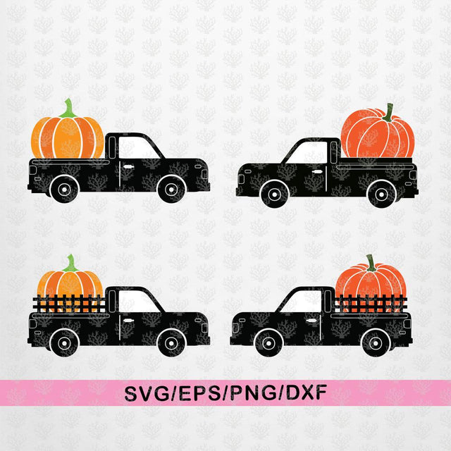 Pumpkin Truck – Halloween SVG EPS DXF PNG Cutting Files SVG CoralCutsSVG 