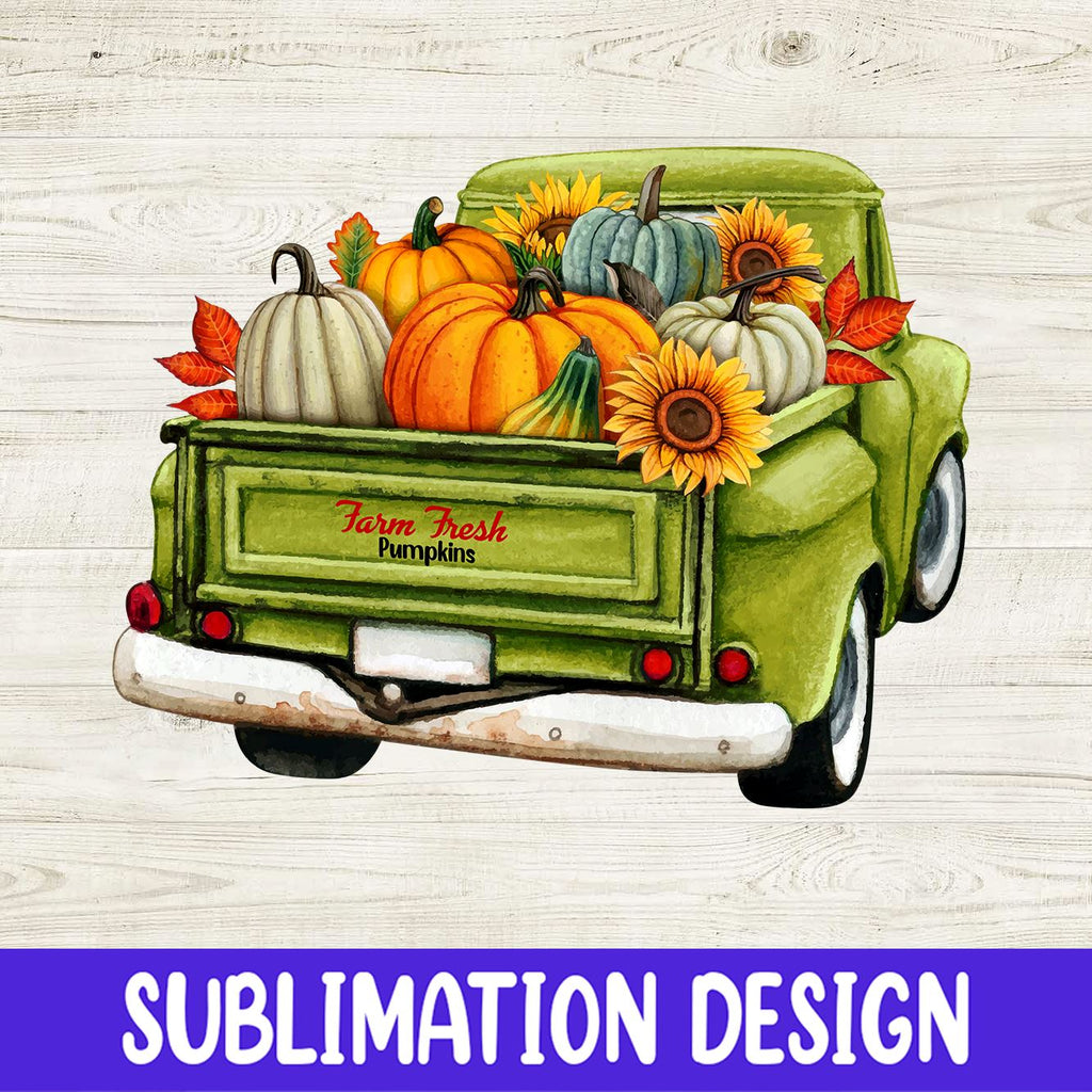 Pumpkin Truck Png, Fall Truck PNG, Autumn, Western Pumpkin Farm Truck ...