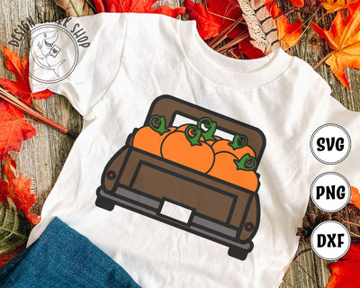 Pumpkin Truck SVG Design Shark 