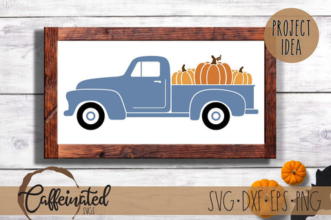 Pumpkin Truck svg, Fall Truck Svg SVG Caffeinated SVGs 