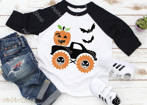 Pumpkin Truck Svg, Kids Halloween Svg, Monster Truck Svg SVG _HelArtShop_ 