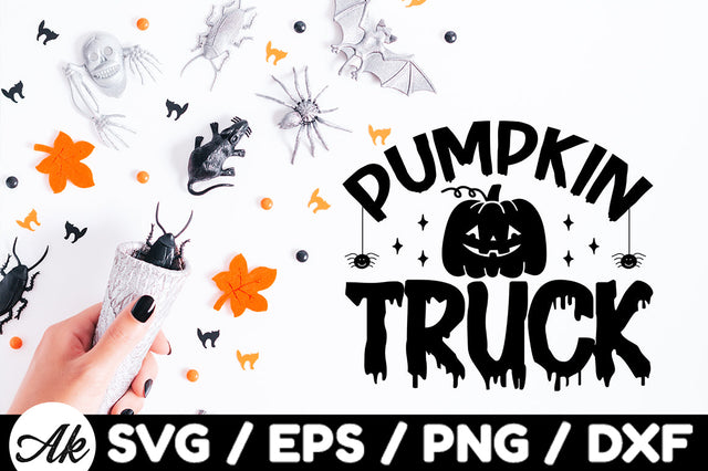 Pumpkin truck svg SVG akazaddesign 