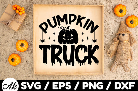 Pumpkin truck svg SVG akazaddesign 