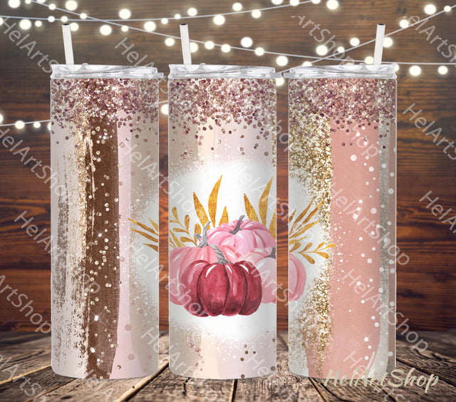 Pumpkin Tumbler PNG | Fall SKINNY TUMBLER 20oz Png Sublimation _HelArtShop_ 