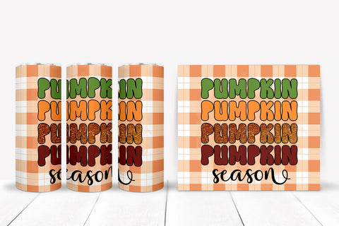 Pumpkin Tumbler Sublimation Wrap I Fall Tumbler Wrap PNG Sublimation Happy Printables Club 
