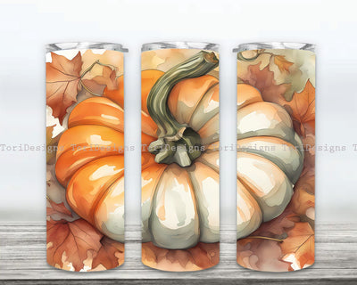 Pumpkin Tumbler Wrap, Pumpkin Tumbler Png, Fall Pumpkin Tumbler, Fall 20 oz Skinny Tumbler, Fall Tumbler Wrap, Autumn Tumbler Sublimation Design Sublimation ToriDesigns 