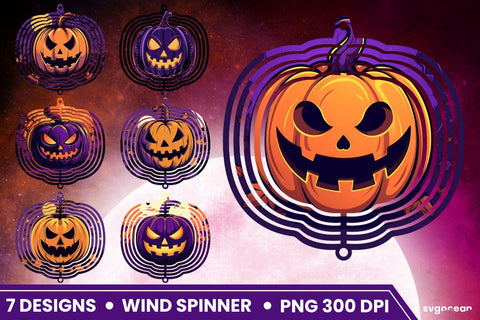 Pumpkin Wind Spinner | Halloween Sublimation SVG SvgOcean 