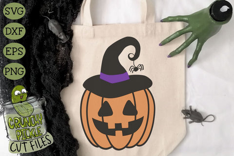 Pumpkin Witch Halloween SVG Cut File SVG Crunchy Pickle 