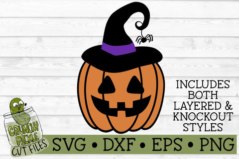 Pumpkin Witch Halloween SVG Cut File SVG Crunchy Pickle 