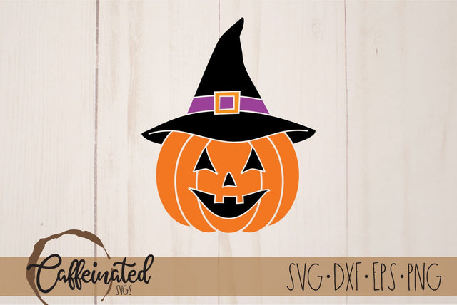 Pumpkin Witch Hat SVG SVG Caffeinated SVGs 