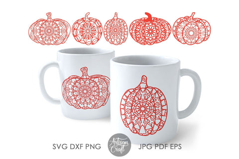Pumpkin Zentangle SVG and PNG for sublimation SVG Artisan Craft SVG 