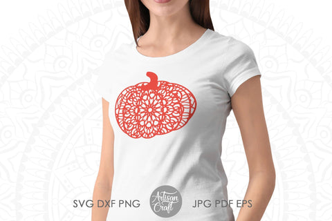 Pumpkin Zentangle SVG and PNG for sublimation SVG Artisan Craft SVG 