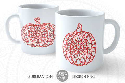 Pumpkin Zentangle SVG and PNG for sublimation SVG Artisan Craft SVG 