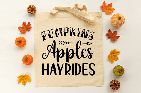 Pumpkins apples hayrides SVG SVG Regulrcrative 
